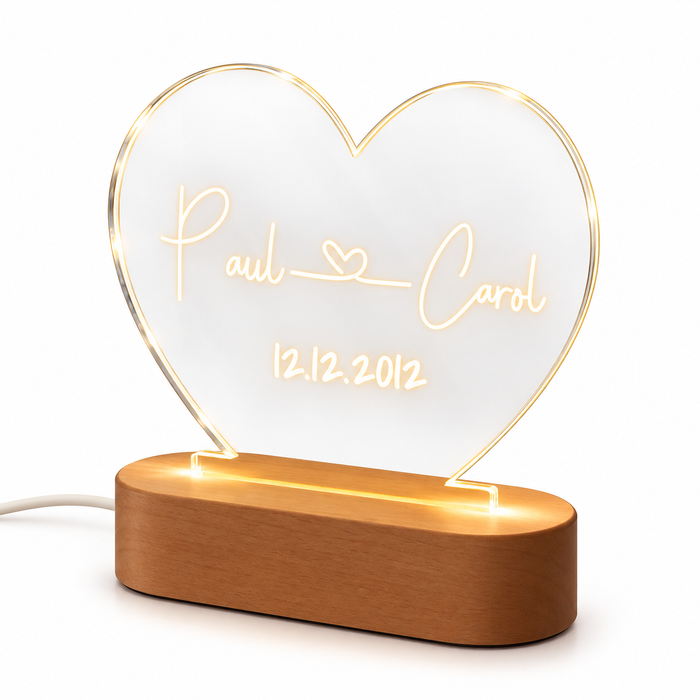 Personalized Name & Date Night Light