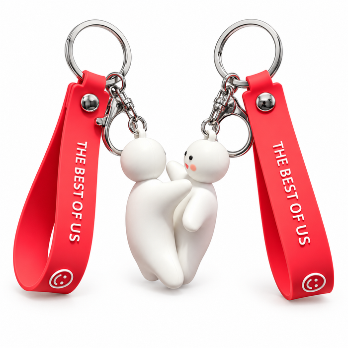 Hugging Couple Keychains